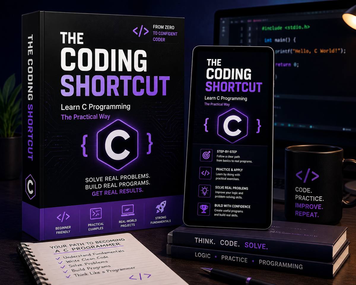 The Coding Shortcut : Go From Confused Beginner to Building Real Programs Without Wasting Months on Theory